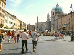 Piazza Navona, Roma, Unescos liste over Verdensarven, romerriket, Forum, antikken, historiske bydeler, gamlebyen, Trastevere, den evige stad, Tiber, Vatikanet, Panthon, Roma, Midt-Italia, Italia