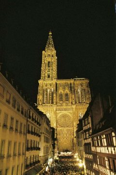 Strasbourg, Münster-katedral, Grand Île, gamleby, historiske bysenter, Unescos liste over Verdensarven, bindingsverk, kanaler, Palais Rohan, Nord-Frankrike, Frankrike