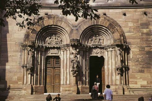 Strasbourg, Münster-katedral, Grand Île, gamleby, historiske bysenter, Unescos liste over Verdensarven, bindingsverk, kanaler, Palais Rohan, Nord-Frankrike, Frankrike