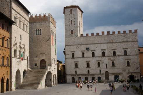 Todi, renessanse, middelalder, historisk bydel, gamleby, Umbria, Midt-Italia, Italia