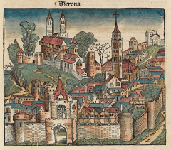  Verona, Arena, Piazza delle Erbe, Piazza Signori, Piazza Bra, Unescos liste over Verdensarven, romerriket, antikken, historiske bydeler, gamlebyen, Veneto, Nord-Italia, Italia