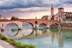 Ponte Pietra, Verona, Arena, Unescos liste over Verdensarven, romerriket, antikken, historiske bydeler, gamlebyen, Veneto, Nord-Italia, Italia