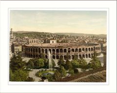 Verona, Arena, Piazza delle Erbe, Piazza Signori, Piazza Bra, Unescos liste over Verdensarven, romerriket, antikken, historiske bydeler, gamlebyen, Veneto, Nord-Italia, Italia