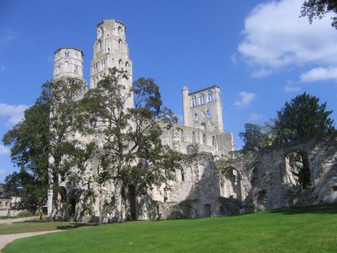 Abbayé de Jumièges, Normandia, Vest-Frankrike, 