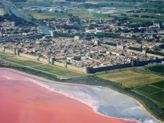 Festningsbyen, Aigues Mortes, camargues, Sør-Frankrike, Frankrike