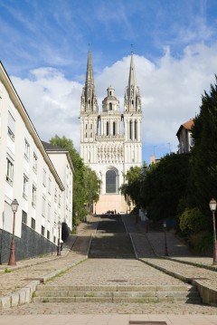 Angers, Anjou, middelalder, historisk, gamleby, Vest-Frankrike, Frankrike