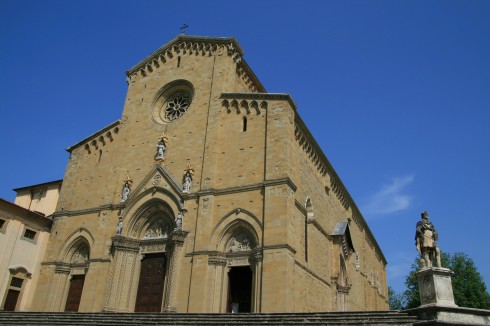 Duomo, Arezzo, gamleby, middelalder, romansk, historisk, Toscana, Midt-Italia, Italia