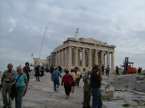 Parthenon-tempelet på Akropolis, Athen, Hellas