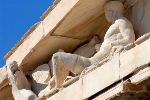 Parthenon, pediment, Akropolis, Athen, Hellas