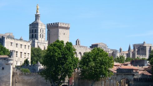  Avignon, Unescos liste over Verdensarven, Pavepalasset, Vieux ville, gamlebyen, middelalder, Rhône, Sør-Frankrike, Frankrike