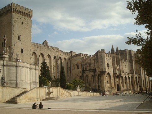  Avignon, Unescos liste over Verdensarven, Pavepalasset, Vieux ville, gamlebyen, middelalder, Rhône, Sør-Frankrike, Frankrike