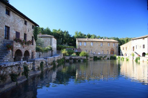 Bagni Vignoni, renessanse, Toscana, Midt-Italia, Italia