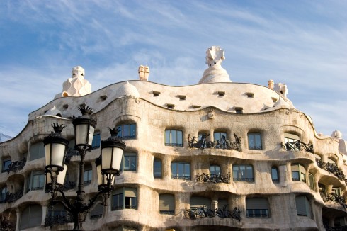 Gaudis Casa Milà, Barcelona, katalansk, Unescos liste over Verdensarven, Antoni Gaudi, Guell, Catalunia, Spania