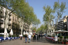 La Rambla, Plaza de Catalunia, Barcelona, katalansk, Unescos liste over Verdensarven, Antoni Gaudi, Guell, Catalunia, Spania