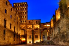 La Placa del Rei , Barri Gotic, katalansk, Unescos liste over Verdensarven, Catalunia, Spania