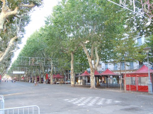 Allee de Paul Riquet, Cathédrale St Nazaire, Béziers, Languedoc, Sør-Frankrike, Frankrike