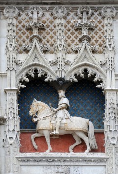 Blois, bindingsverk, Chateau de Blois, Vieux Ville, Loire, Loiredalen, Vest-Frankrike, Frankrike,