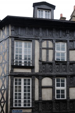 Blois, bindingsverk, Chateau de Blois, Vieux Ville, Loire, Loiredalen, Vest-Frankrike, Frankrike,