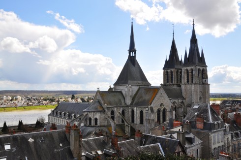 Blois, bindingsverk, Chateau de Blois, Vieux Ville, Loire, Loiredalen, Vest-Frankrike, Frankrike,