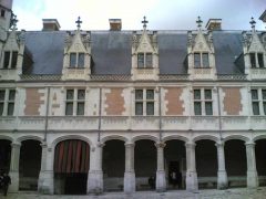 Blois, bindingsverk, Chateau de Blois, Vieux Ville, Loire, Loiredalen, Vest-Frankrike, Frankrike,