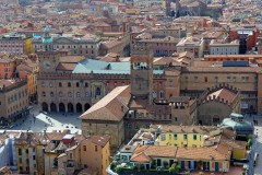 Piazza Maggiore med Palazzo Comunale, Bologna, Unescos liste over Verdensarven, middelalderen, historiske bydeler, gamlebyen, Emilia-Romagna, Nord-Italia, Italia