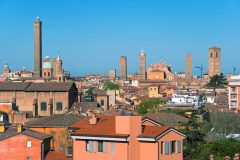 Bologna, Unescos liste over Verdensarven, middelalderen, historiske bydeler, gamlebyen, Emilia-Romagna, Nord-Italia, Italia