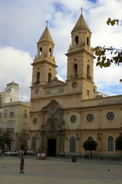 Plaza San Antonio, Cadiz, historisk bydel, romersk teater, gamleby, Casco Antiguo, Andalucia, Spania