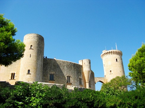 Castel de Bellver, Palma, middelalderen, historisk bysenter, gamleby, Mallorca, Balearene, Spania