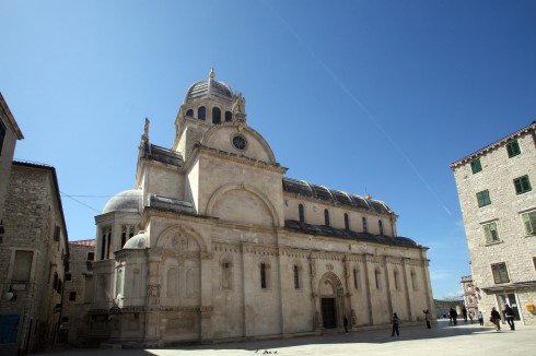 St Jacob, katedral-plassen, Sibenik, Adriaterhavet, Unescos liste over Verdensarven, middelalder, renessanse, Zadarkysten og øyene, Kroatia