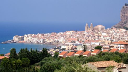 Cefalu, Sicilia, normannisk, Sør-Italia, Italia