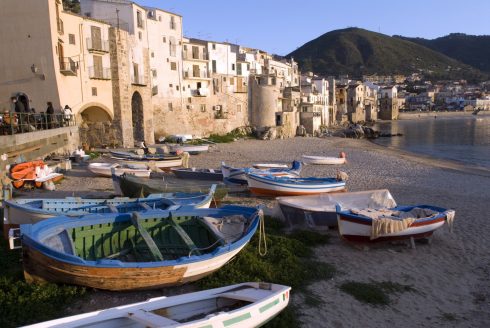 Cefalu, Sicilia, normannisk, Sør-Italia, Italia