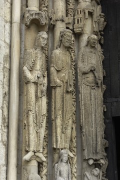 Chartres, Cathédrale Notre Dame, kongeportalen, Unescos liste over Verdensarven, Vieux ville, gamlebyen, Loire-dalen, Frankrike