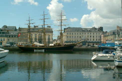 Cherbourg, Normandie, gamlebyen, historisk bysenter, Vest-Frankrike, Frankrike