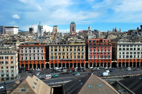 Porta Antica, Genova, Unescos liste over Verdensarven, middelalder, gotikken, renessanse-arkitektur, Liguria, Nord-Italia, Italia 