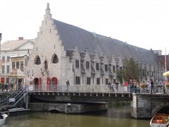 Grotvleeshuis, Ghent, kanaler, St Baafs Plas, historisk, Unescos liste over Verdensarven, øl, bryggerier, gourmet, gamleby, gotikken, renessansen, barokken, Flandern, Belgia