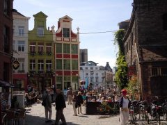 Ghent, kanaler, St Baafs Plas, historisk, Unescos liste over Verdensarven, øl, bryggerier, gourmet, gamleby, gotikken, renessansen, barokken, Flandern, Belgia