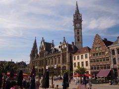 Ghent, kanaler, St Baafs Plas, historisk, Unescos liste over Verdensarven, øl, bryggerier, gourmet, gamleby, gotikken, renessansen, barokken, Flandern, Belgia