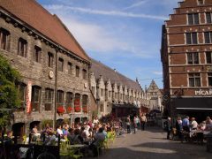 Grotvleeshuis, Ghent, kanaler, St Baafs Plas, historisk, Unescos liste over Verdensarven, øl, bryggerier, gourmet, gamleby, gotikken, renessansen, barokken, Flandern, Belgia