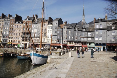 Honfleur, Vieux Bassin, impresjonistene, Hundreårskrigen, Normandie, Calvados, Vest-Frankrike