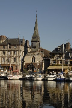 Honfleur, Église Saint-Étienne, Vieux Bassin, impresjonistene, Hundreårskrigen, Normandie, Calvados, Vest-Frankrike