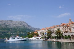  Korcula, gamleby, historiske severdigheter, Makarskakysten, Split og øyene, Kroatia