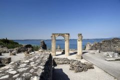 Catullo villa, Sirmione, Gardasjøen, Lago di Garda, Lombardia, Trentino, Nord-Italia, Italia