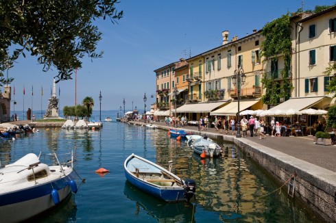 Lazise, Gardasjøen, Lago di Garda, Lombardia, Trentino, Nord-Italia, Italia