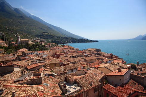 Malcesine - middelealder, Gardasjøen, Lago di Garda, Lombardia, Trentino, Nord-Italia, Italia