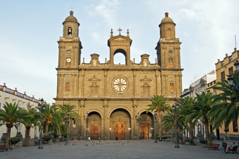 Catedral de Santa Ana, Unescos liste over Verdensarven, Plaza de Santa Ana in Las Palmas de Gran Canaria, Las Palmas, Gran canaria, Kanariøyene, Spania