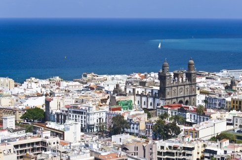 Catedral de Santa Ana ligger i den historiske bydelen, Unescos liste over Verdensarven, La Vegueta, Las Palmas, Gran canaria, Kanariøyene, Spania