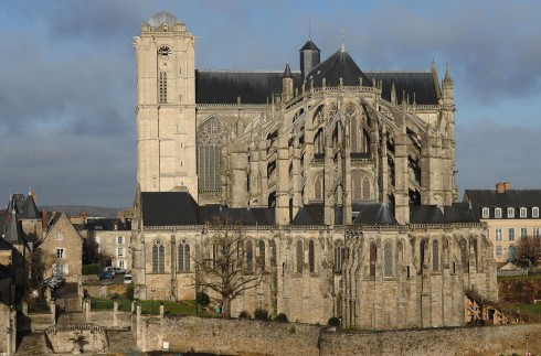 Le Mans, Maine, Vieux Mans, Sarthe, La Cité Plantagenét, romertid, middelalder, Henry den II. La Reine Berenger, Cathédrale Saint-Julien de Le mans, Unescos liste over Verdensarven, Vest-Frankrike, Frankrike