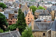 Le Mans, Maine, Vieux Mans, Sarthe, La Cité Plantagenét, romertid, middelalder, Henry den II. La Reine Berenger, Cathédrale Saint-Julien de Le mans, Unescos liste over Verdensarven, Vest-Frankrike, Frankrike