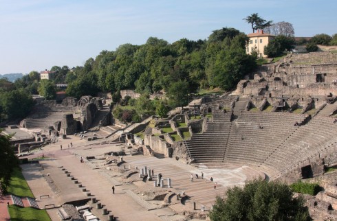 Lyon, gamlebyen, Vieux Ville, middelalder, historisk bysenter, romerske teatre, romertid, romersk teater, renessanse, silkeveverier, gourmet-byen, Paul Bocuse, Midt-Frankrike, Frankrike