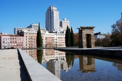 Templo de Debod, Historisk bydel, gamleby, Madrid, Madrid og innlandet, Spania